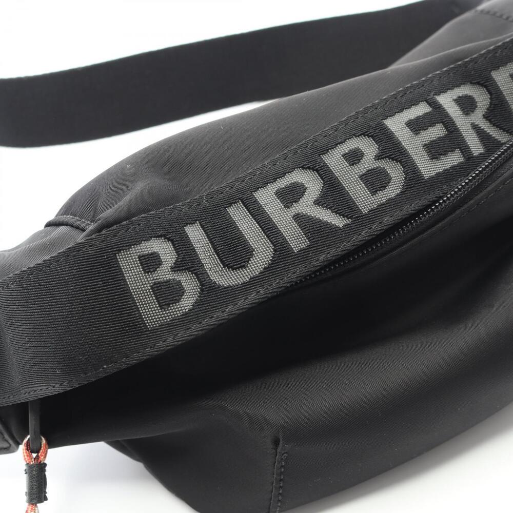 Burberry Sony Bum Bag ECONYL logo nylon leather waist black - Picture 5 of 8